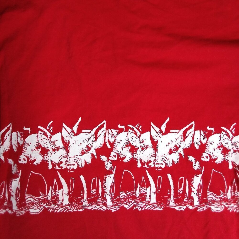 Vintage Crazy Shirts Hawaii Wild Hogs Pigs BBQ AOP T-Shirt